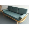 Ercol Daybed- Studio Couch cushions only in our Teal Grey Weave + bolsters 
