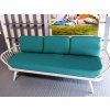 Ercol 355 Studio Couch Turkis Teal Complete set of Cushions and Covers