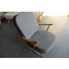 Ercol 335 Seat &  Back Cushions Mid Grey Herringbone with piping