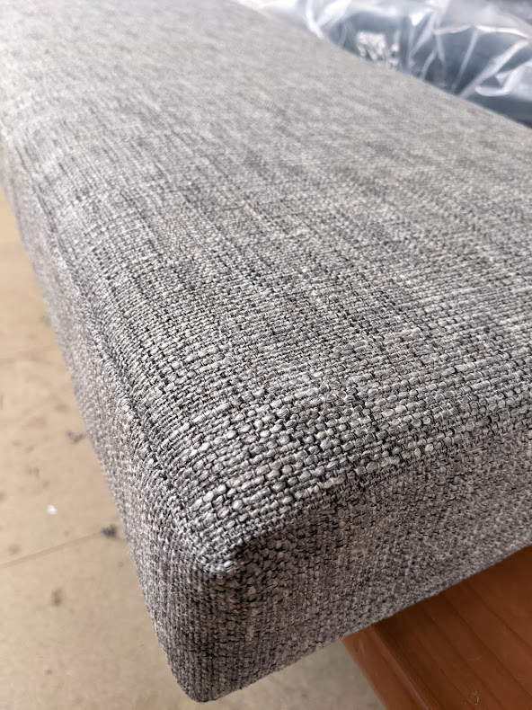 Window seat cushion going out in our Eccleshill Grey