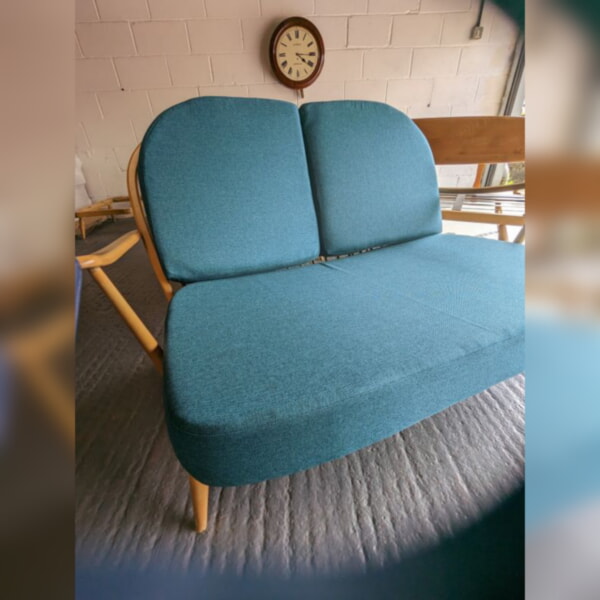 Ercol 203 2 Seater Seat & Back cushions only in our Venus Petrol