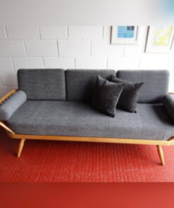 Pair of Bolsters for Ercol 355 Studio Couch Mid Grey Stitch