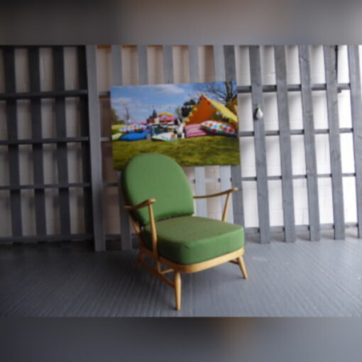 Ercol 203 Seat & Back Cushion in Nouveau Verona Green - Image 2