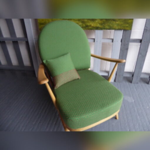 Ercol 203 Seat & Back Cushion in Nouveau Verona Green - Image 4