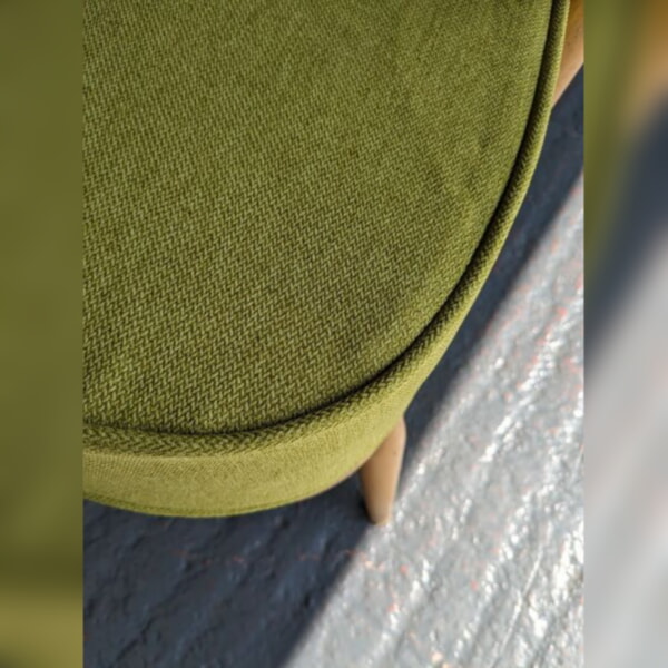 Ercol 203 Seat & Back piped cushions in our Venus Lime Fabric