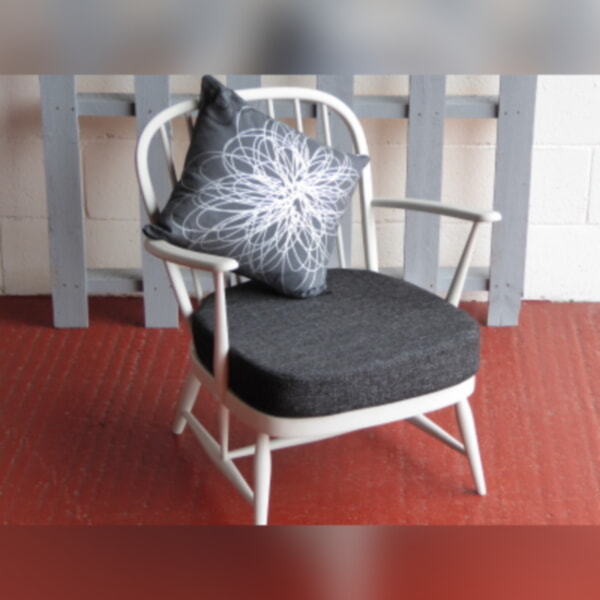 Ercol 334 Seat Cushion Charcoal - Image 3