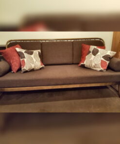 Ercol 766 Jubilee 3 seater Seat & 3 Back Cushions in Brown Tweed, with bolsters.