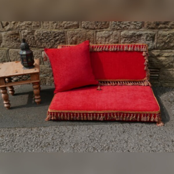 Marrakesh Red City Mattress Set With Scatter Cushion