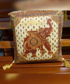 Rust Elephant Scatter Cushion