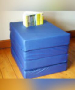 4Folding Foldaway Mattress 19x25x4 Waterproof Blue