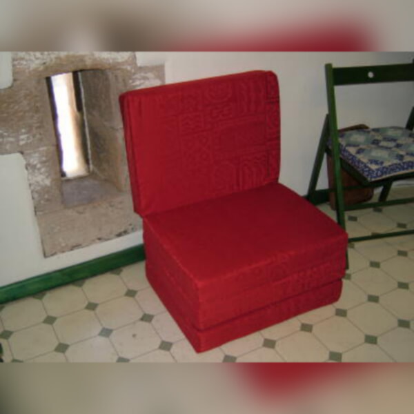 4Folding Foldaway Mattress 19x25x4 inches Asia Red - Image 2