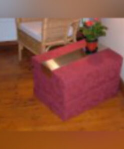 4Folding Foldaway Mattress 19x25x4 Burgundy