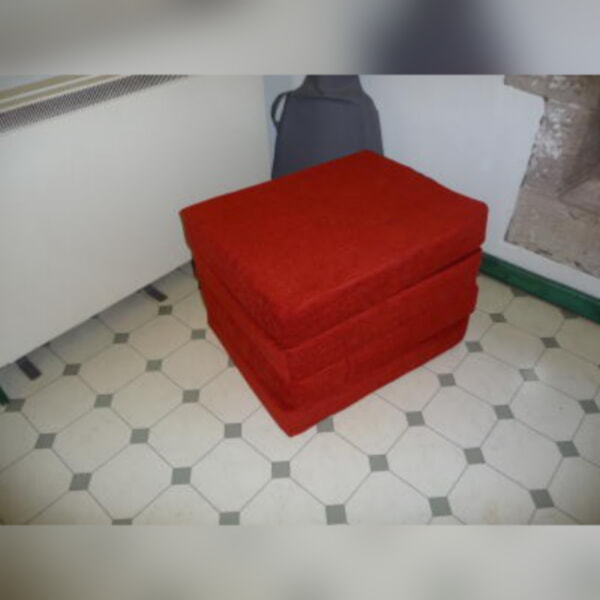 4Folding Foldaway Mattress 19x25x4 inches Asia Red