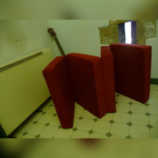 4Folding Foldaway Mattress 19x25x4 inches Asia Red - Image 6