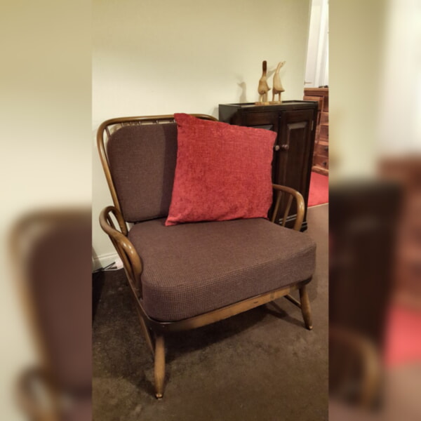 Ercol 766 Jubilee Chair Seat & Back Cushion in Brown Tweed