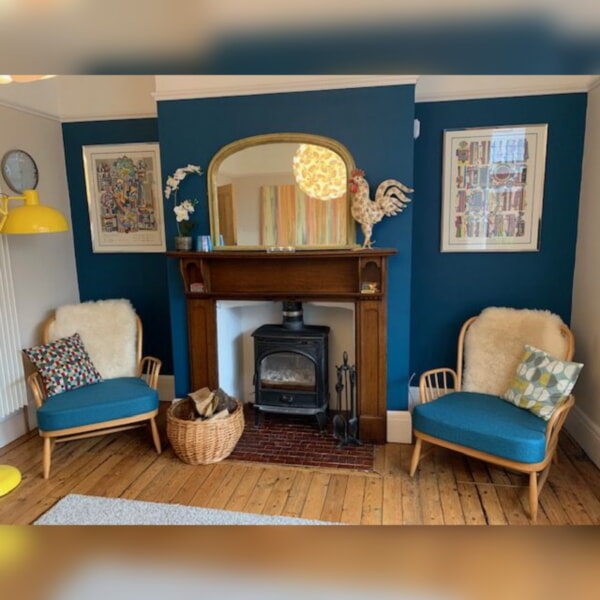 Ercol 766 Jubilee Chair Seat Cushion in Petrol Teal