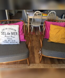 Ercol 766 Jubilee Chair Seat Cushion in Charcoal 92% Wool