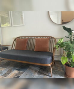 Ercol 204 3 Seater settee seat  cushion in Herringbone Charcoal
