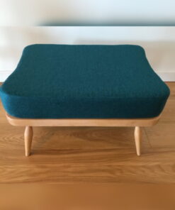 Ercol 341 Footstool Cushion in our Venus Petrol