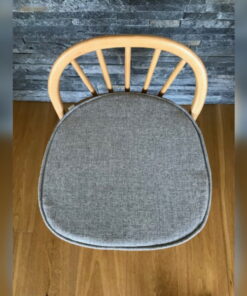 Ercol 414 Chair Seat Light Grey with piping