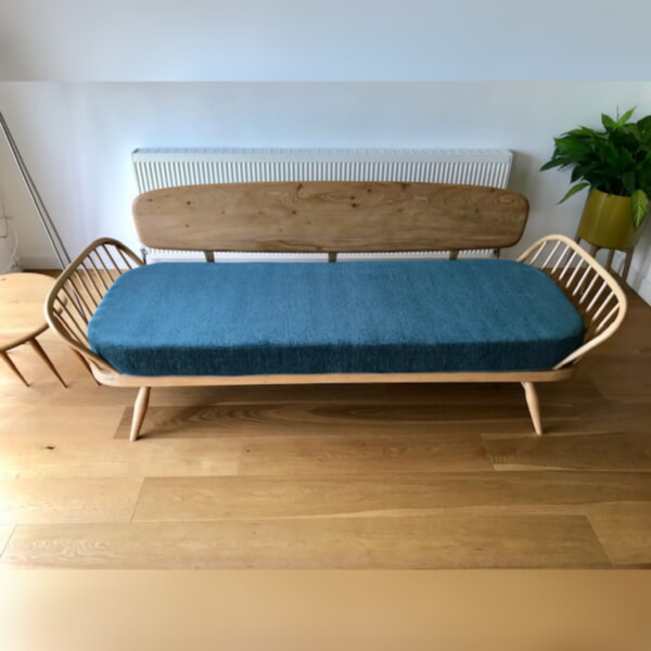 Ercol 355 Studio Couch Glyndebourne Teal Mattress only