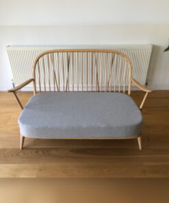 Ercol 203 2 Seater Seat Cushion in Light Grey Stitch fro Camira