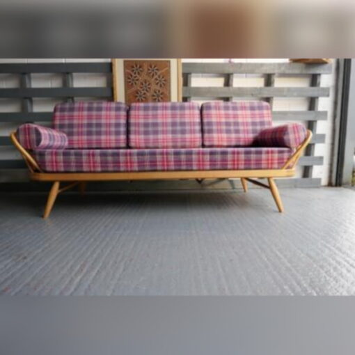 Ercol 355 Studio Couch Roseacre Complete set of Cushions and Covers with pair of Bolsters - Image 6