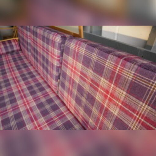 Ercol 355 Studio Couch Roseacre Complete set of Cushions and Covers with pair of Bolsters - Image 2