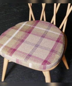 Ercol 365 Dining Seat Cushion and Cover in Porter and Stone Balmoral