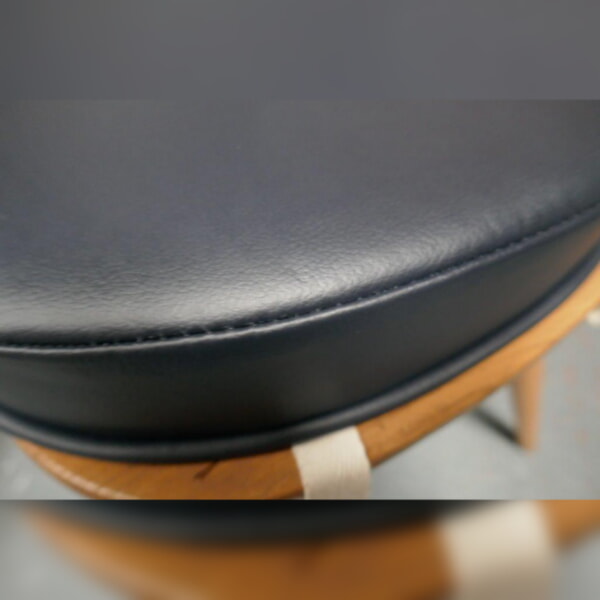 Ercol 365 Dining Seat Cushion and Cover in Black eLeather - Image 3