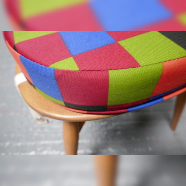 Ercol 365 Dining Seat Cushion and Cover in Funtime Time - Image 4