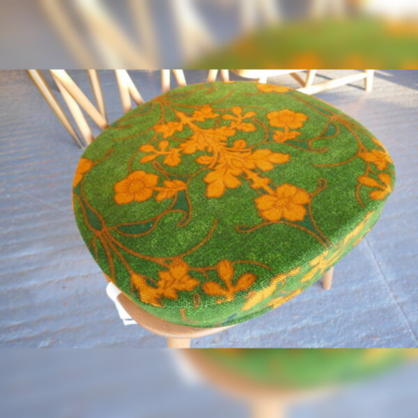 Ercol 365 Dining Seat Cushion and Cover in Lansdowne Green