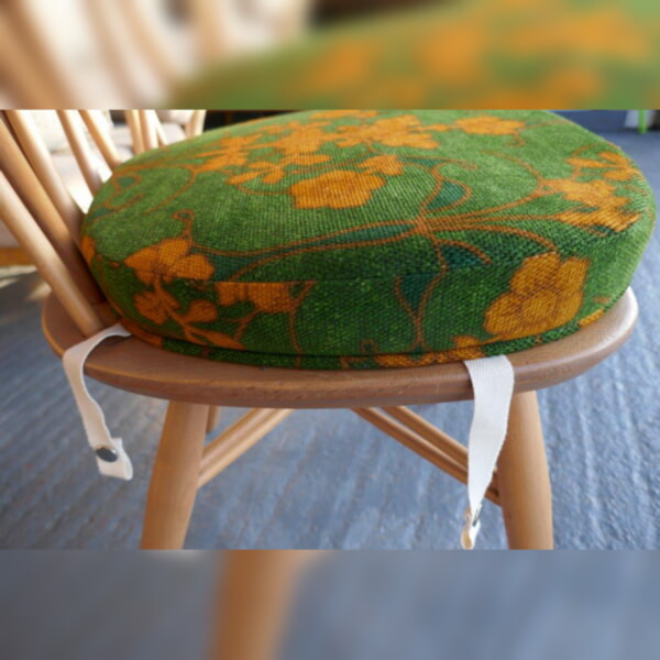 Ercol 365 Dining Seat Cushion and Cover in Lansdowne Green - Image 3