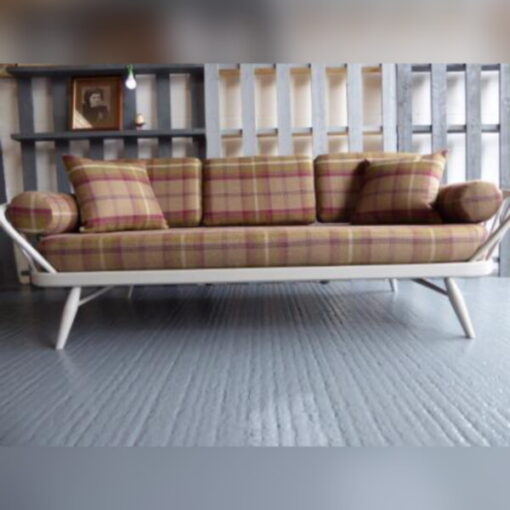 Ercol 355 Studio Couch Heather Complete set of Cushions and Covers including bolsters & scatters