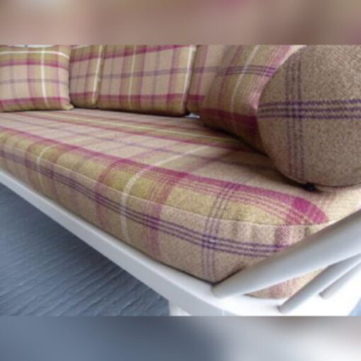 Ercol 355 Studio Couch Heather Complete set of Cushions and Covers including bolsters & scatters - Image 5