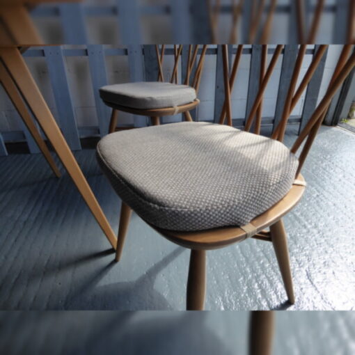 Ercol 365 Dining Seat Cushion and Cover in Porter and Stone Balmoral - Image 9