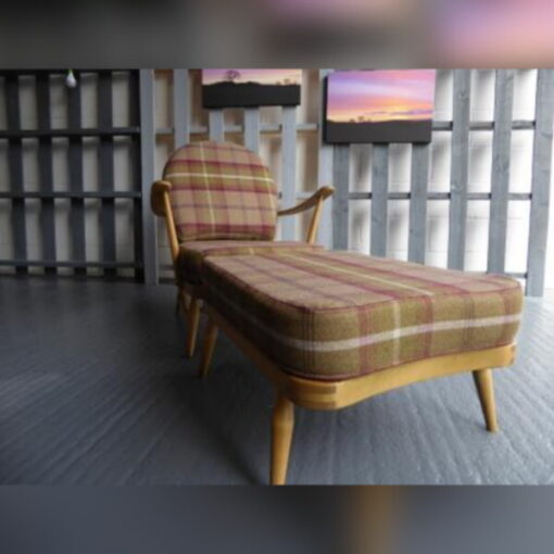 Ercol 203 Seat and Back and 341 Footstool Cushions ALL in Heather - Image 2