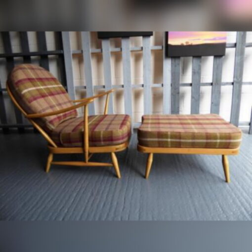 Ercol 203 Seat and Back Cushion in Porter Stone Heather - Image 6