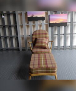 Ercol 203 Seat and Back and 341 Footstool Cushions ALL in Heather