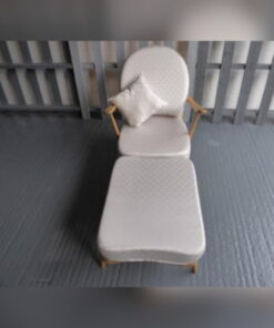 Ercol 203 Seat and Back and 341 Footstool Cushion in Elegant Cream Wool
