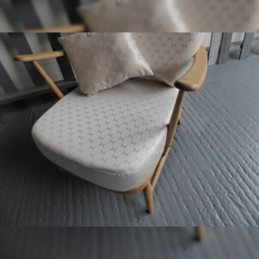 Ercol 203 Seat and Back Cushion in Elegant Cream Wool - Image 2