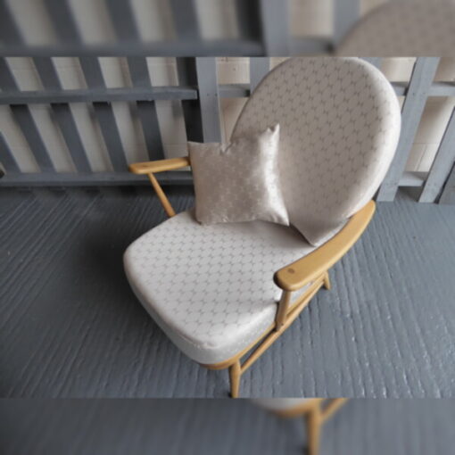 Ercol 203 Seat and Back Cushion in Elegant Cream Wool - Image 3