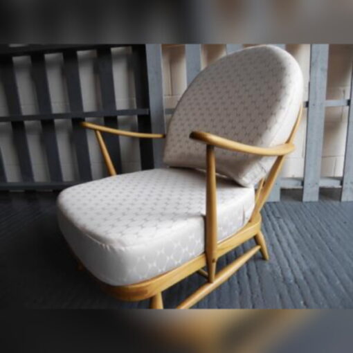 Ercol 203 Seat and Back Cushion in Elegant Cream Wool - Image 6