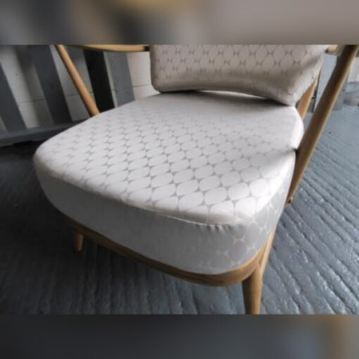 Ercol 203 Seat and Back Cushion in Elegant Cream Wool - Image 7