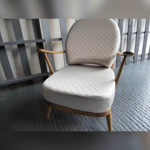 Ercol 203 Seat and Back Cushion in Elegant Cream Wool - Image 9