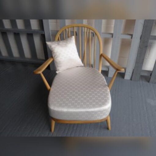Ercol 203 Seat Cushion in Elegant Cream Wool - Image 7