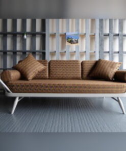 Ercol 355 Studio Couch Wool Geo Complete set of Cushions and Covers
