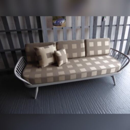 Ercol 355 Studio Couch Wool Square Complete set of Cushions and Covers - Image 6