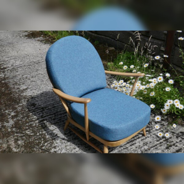 Ercol 203 Seat and Back Cushion in Real Deal Teal - Image 7