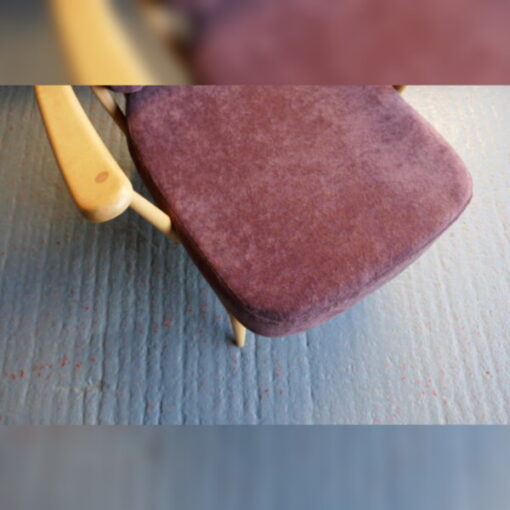 Ercol 203 Seat and Back Cushion in Purple Chenille - Image 2